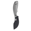 Montana Knife Company's PACKOUT SKINNER in PVD grey features a sleek design with a durable blade, ideal for hunting and outdoor use.