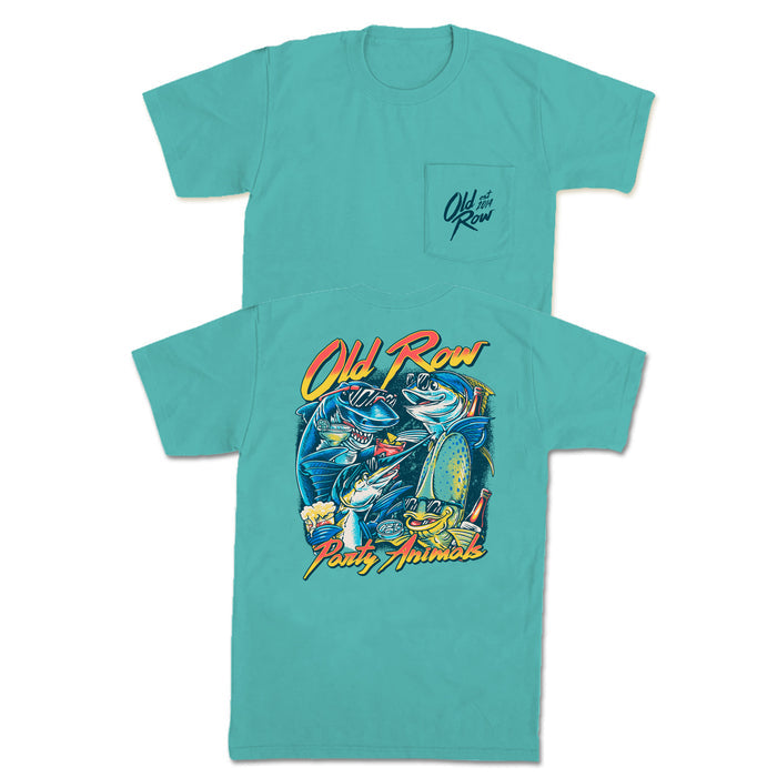 Party Animals Short Sleeve T-Shirt in Chalky Mint