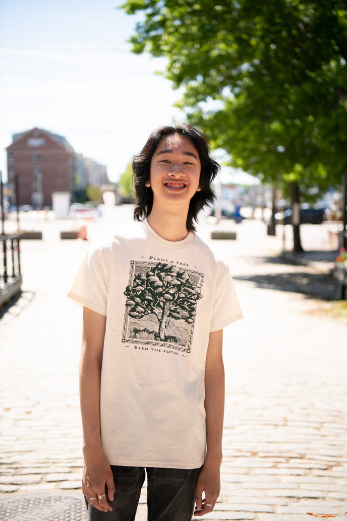 Plant A Tree Adult Natural T-Shirt