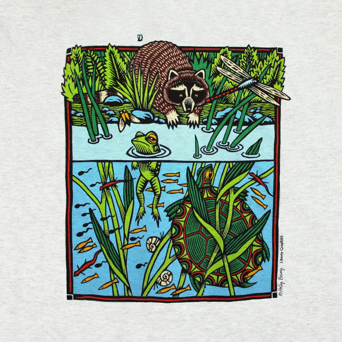 Pond Scene Ash Youth T-shirt