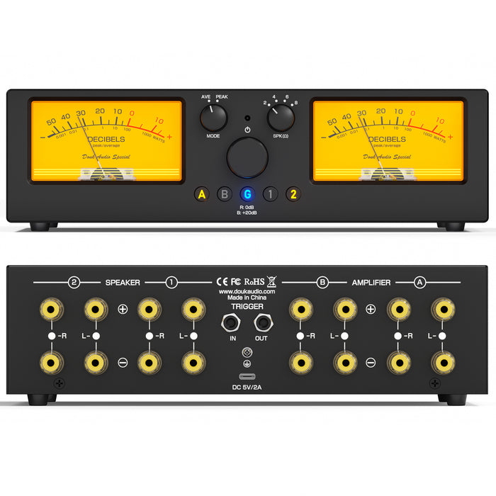 [Pre-Sale] Douk Audio VU3-PLUS：2‑Way Amplifier/Speaker Selector with Accurate Power VU Meter
