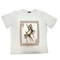 Queen of Hearts Horse Graphic Short Sleeve T-Shirt