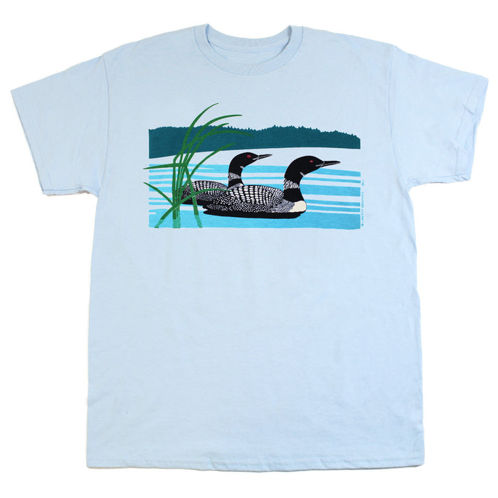 Retro Loons Adult Light Blue T-shirt