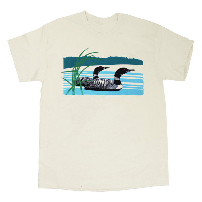 Retro Loons Adult Natural T-shirt