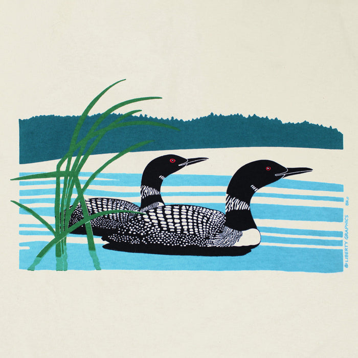 Retro Loons Adult Natural T-shirt