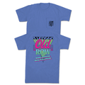 Retro Triangle Short Sleeve T-Shirt in Flo Blue