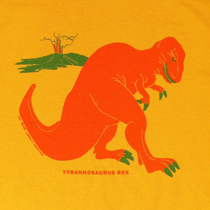 Retro Tyrannosaurus Rex Youth Gold T-shirt