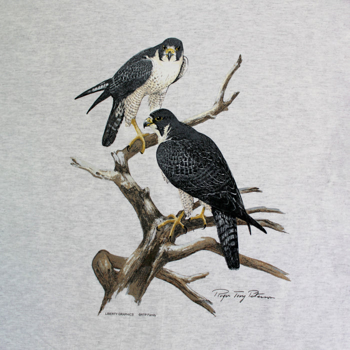 Roger Tory Peterson Peregrines Adult Ash Long Sleeve T-shirt