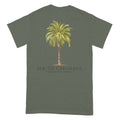 Palmetto Moon SC Palm Tree Short Sleeve T-Shirt in military green