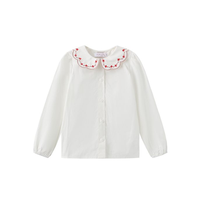 Scalloped Collared Blouse