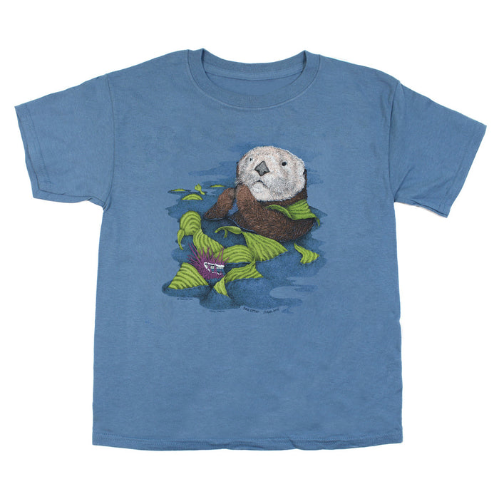 Sea Otter Youth Indigo T-shirt