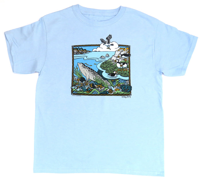 Shore Scene Youth Light Blue T-shirt