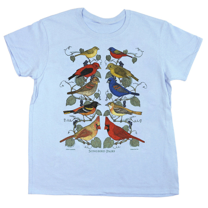 Songbird Pairs Ladies Light Blue T-shirt