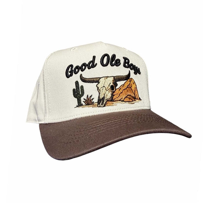 Steer Skull Puffed Embroidery Hat