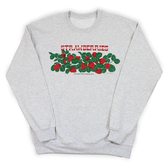Strawberries Ash Crew Neck Sweatshirt