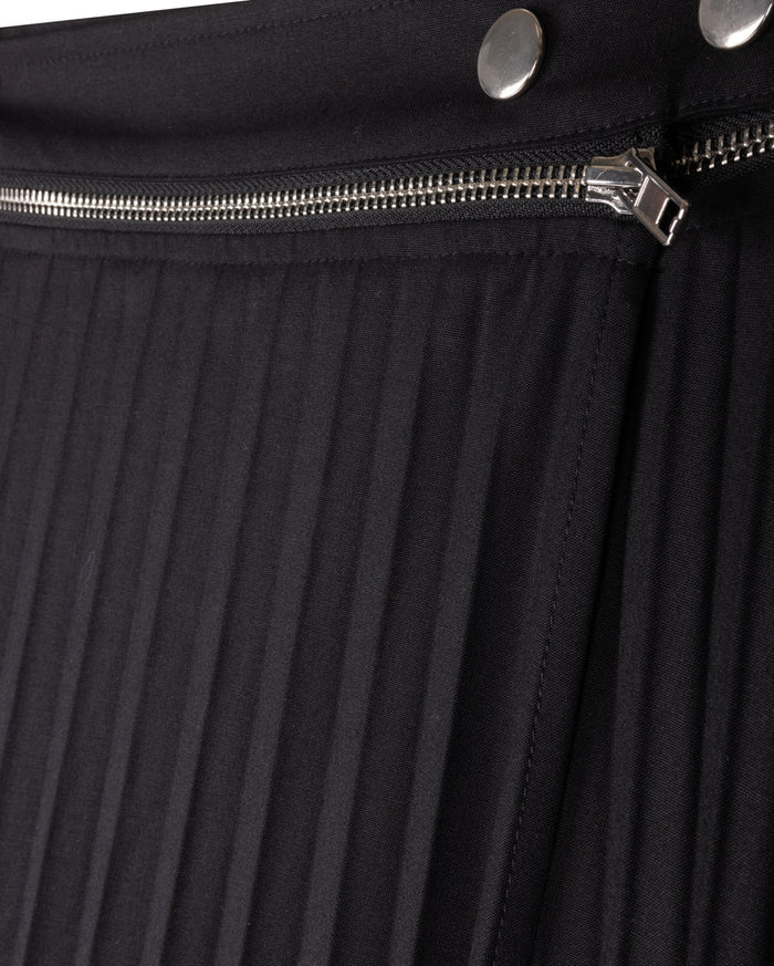 Stretch Wool Pleated Skirt - Junees