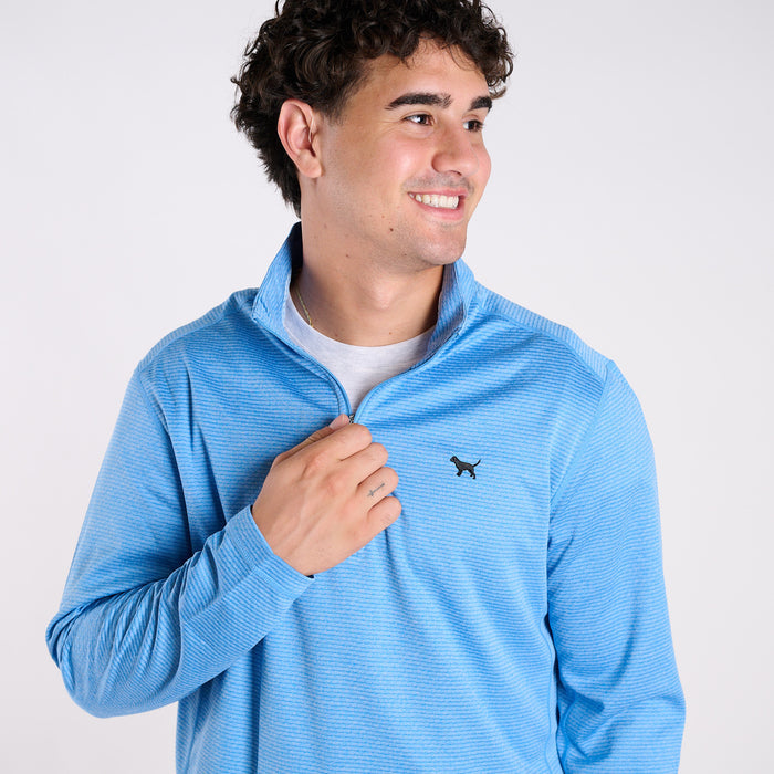 Tech Quarter Zip Pullover in Sky