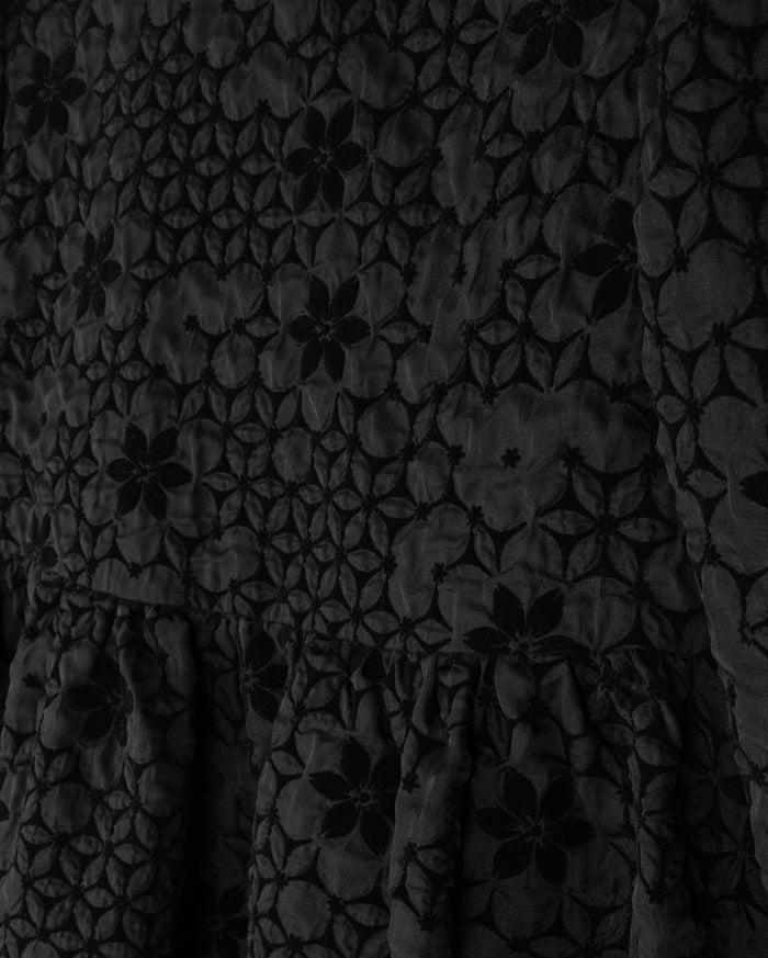 Textured Floral Tone On Tone Gown - Junees