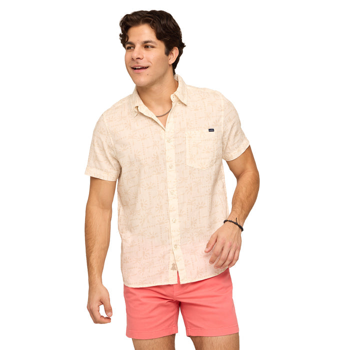 The Easygoer Resort Weave Short Sleeve Button Down Shirt