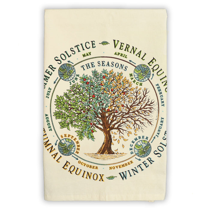 The Seasons Natural Tea Towel