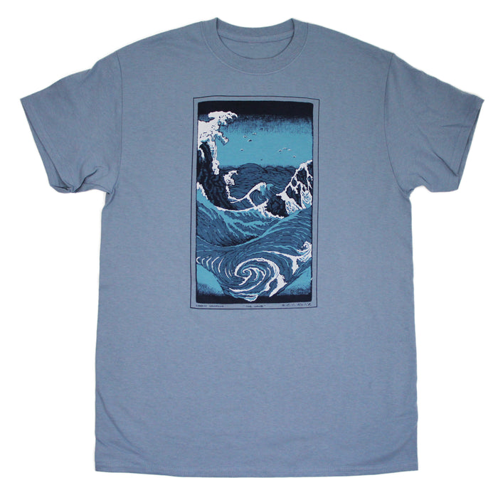 The Wave Adult Stone Blue T-shirt