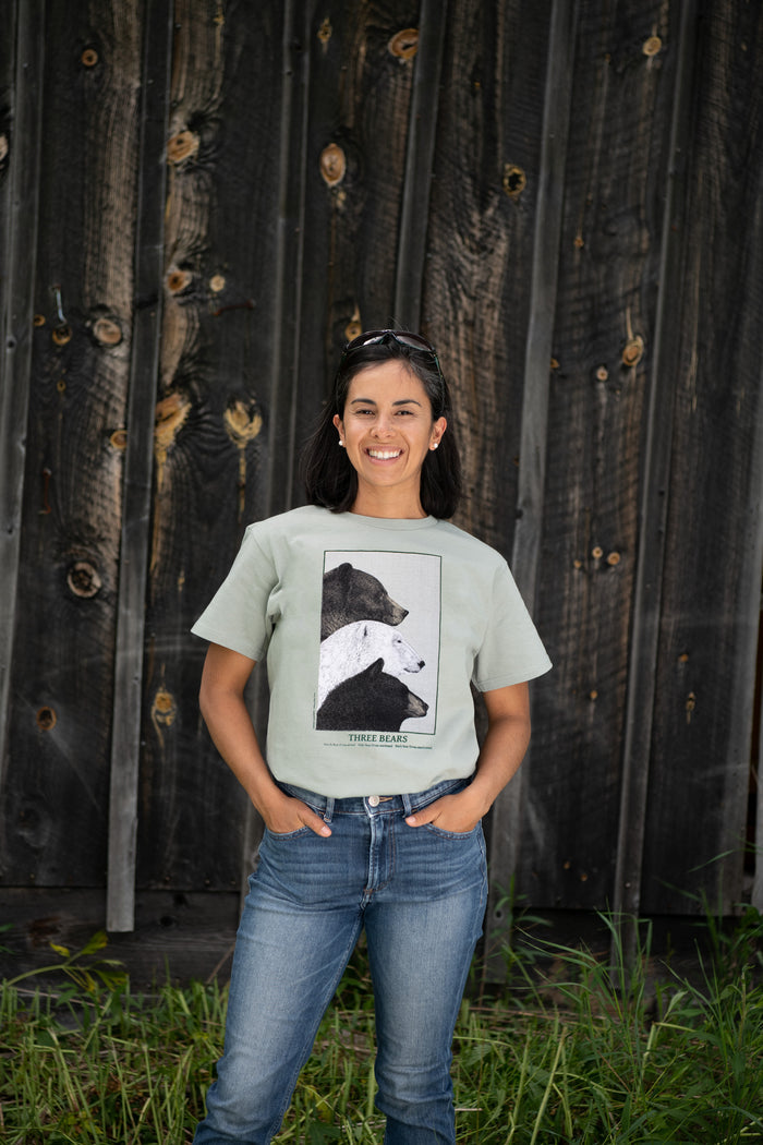 Three Bears Adult Sage T-shirt