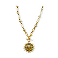 Tiger Medallion Gold Necklace