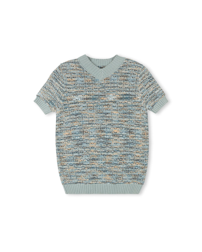 Tip Marled Knit Sweater - Junees
