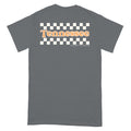 Palmetto Moon TN Checkerboard Short Sleeve T-Shirt in Charcoal