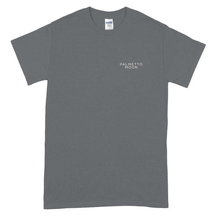 Palmetto Moon TN Checkerboard Short Sleeve T-Shirt in Charcoal