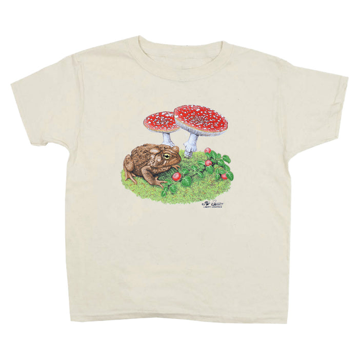 Toad & Mushrooms Youth Natural T-shirt