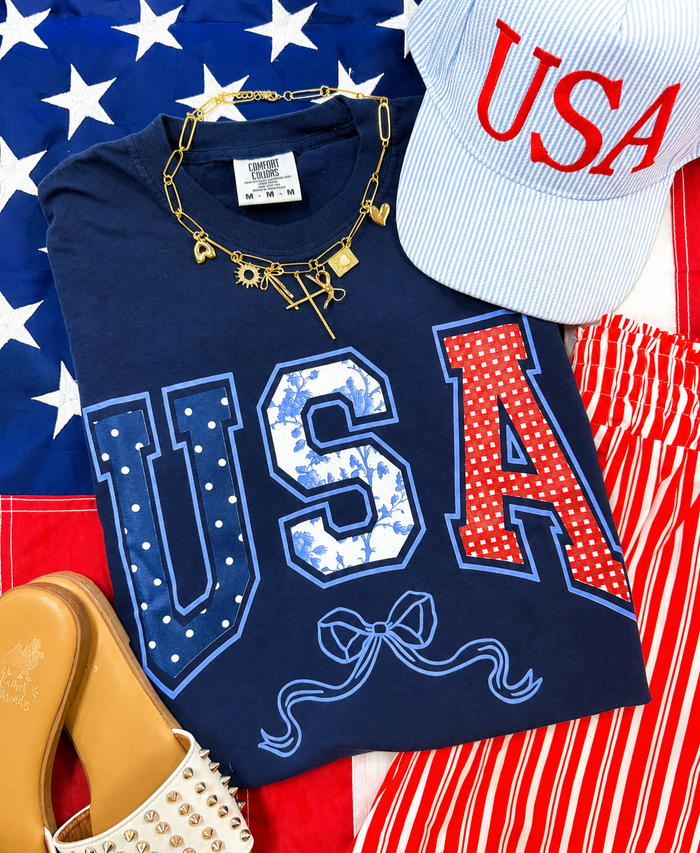 USA Bow Short Sleeve T-Shirt