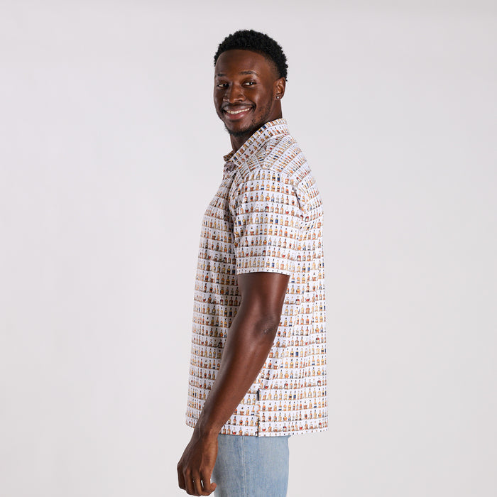 Whiskey Bar Printed Polo
