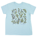 Wild Maine Blueberries Ladies Light Blue T-shirt