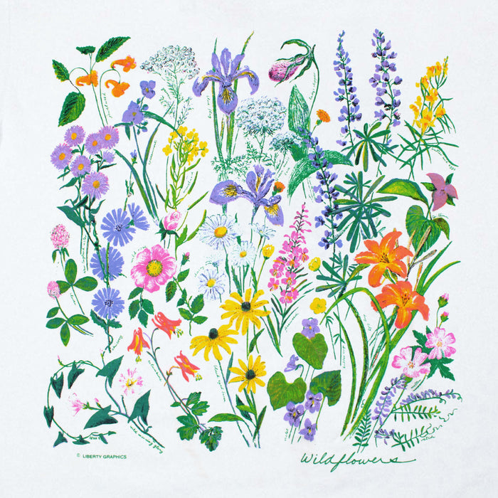 Wildflowers Adult White T-shirt