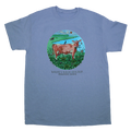 Wolfe's Neck Cow Adult Stone Blue T-shirt