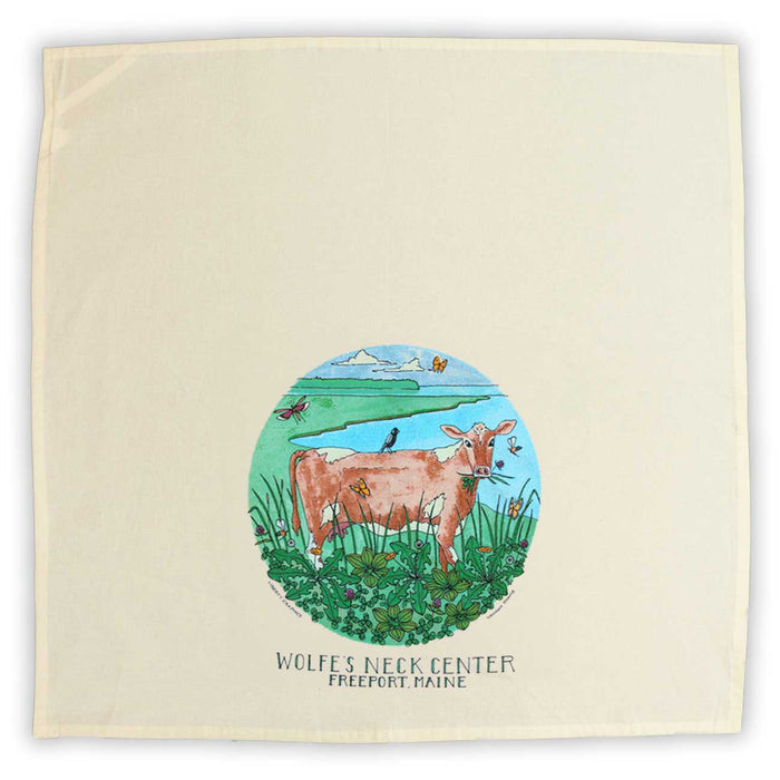 Wolfe's Neck Cow Organic Natural Tea Towel
