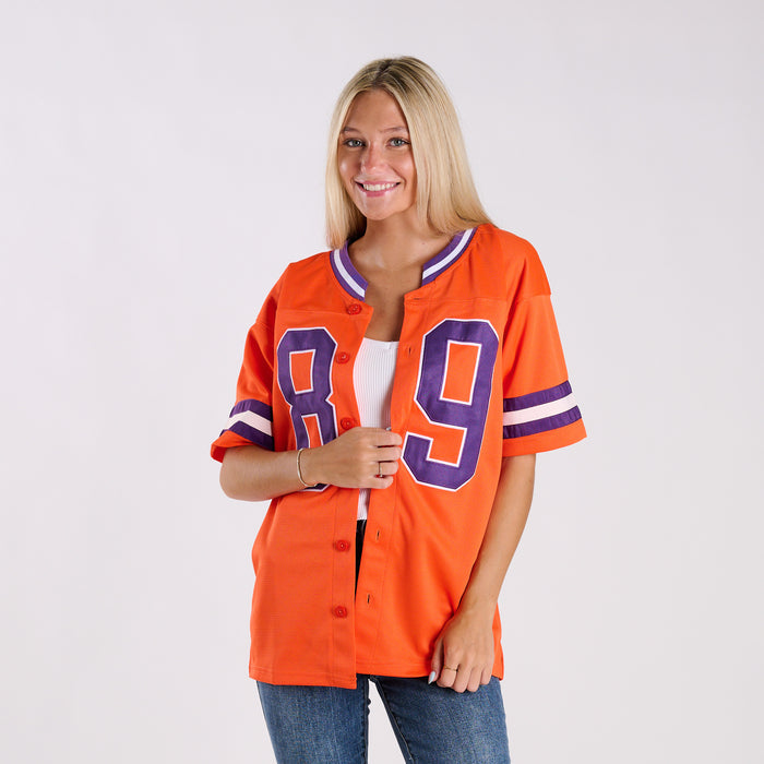 Women's Clemson Tigers Button Down Football Jersey
