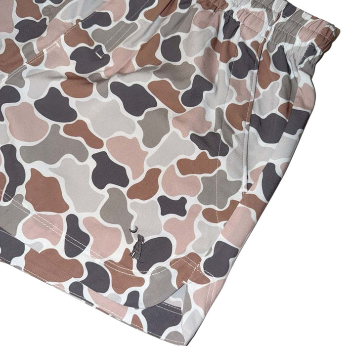 Women's Volley Shorts in Flora Forest Camo