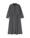 Wool Blazer And Slip Dress - Junees