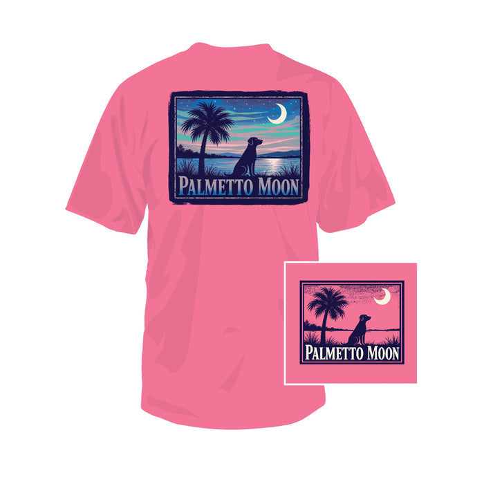 Youth Coastal Night Short Sleeve T-Shirt in Azalea
