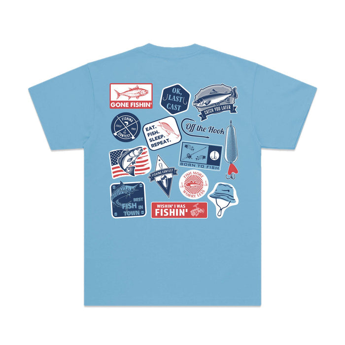 Youth Fishing Collage Short Sleeve T-Shirt
