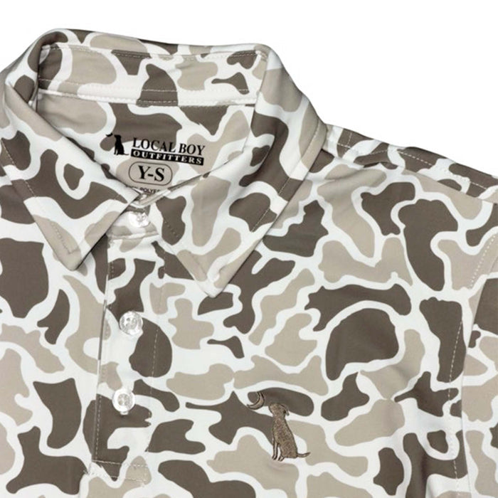 Local boy outfitters Youth Palmettoflage Polo